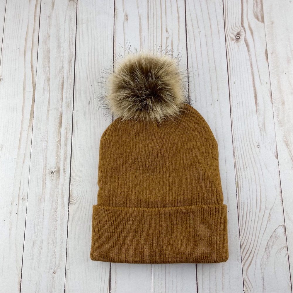 Knit Pom Pom Beanie Hat 3M Thinsulate